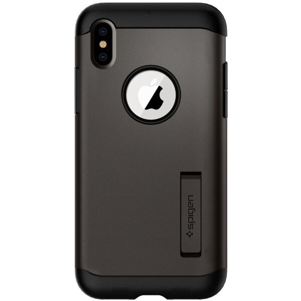 

Чехол Spigen для iPhone XS Slim Armor Gunmetal