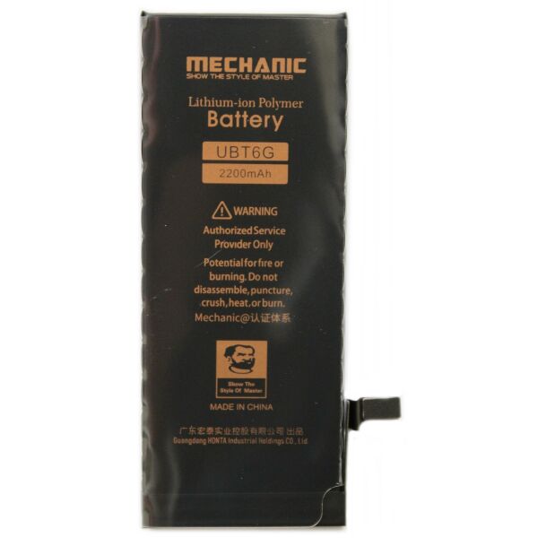 

Аккумулятор MECHANIC для iPhone 6 (Усиленный, 2200mAh)