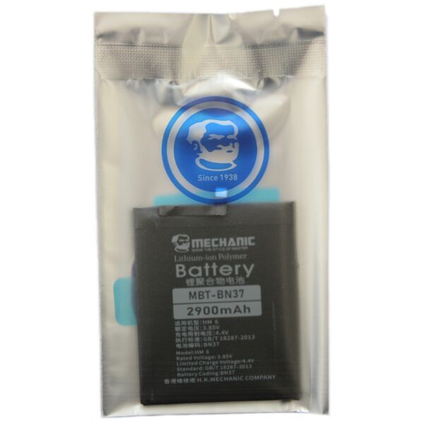 

Аккумулятор MECHANIC BN37 (2900mAh) для Xiaomi Redmi 6 / Redmi 6A