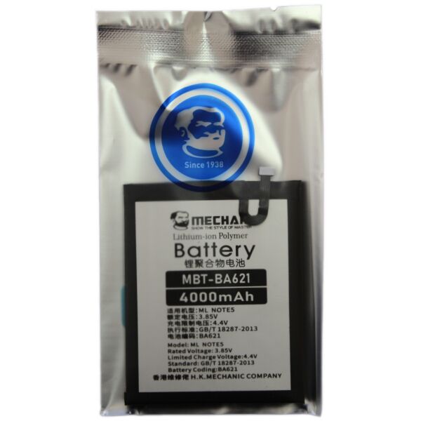 

Аккумулятор MECHANIC BA621 (4000mAh) для Meizu M5 Note