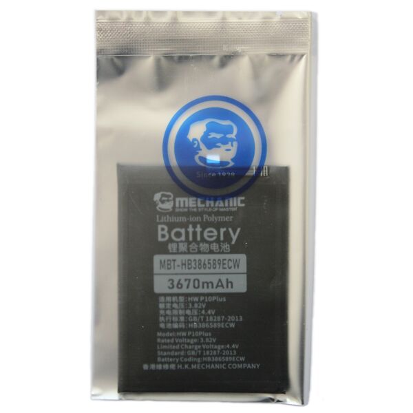 

Аккумулятор MECHANIC HB386589ECW / HB386590ECW (3650mAh) для Huawei P10 Plus / Nova 3 / Honor 8X