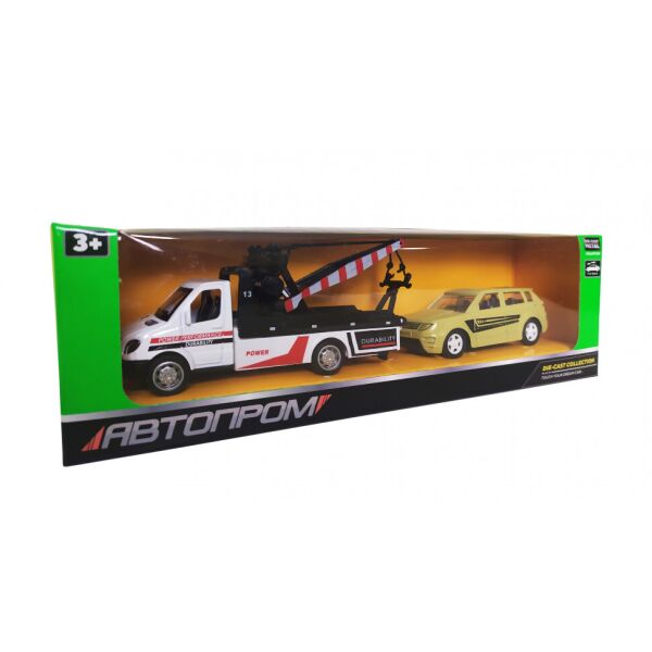 

Автомодель 7414 Эвакуатор + машинка 1:50 АВТОПРОМ (Жёлтый)