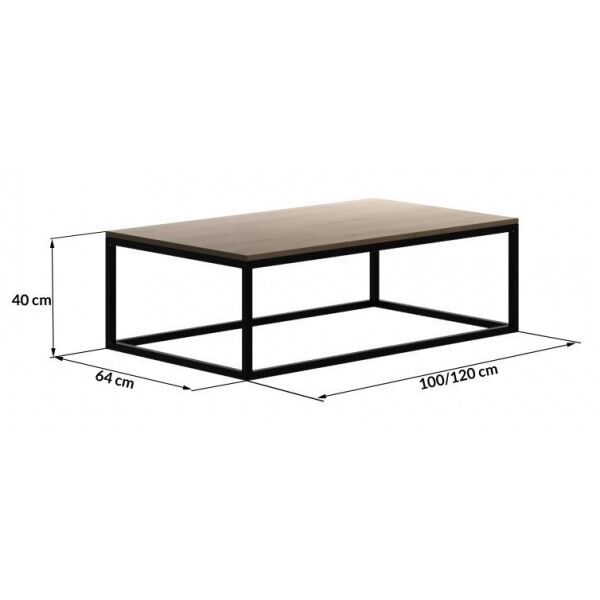 

Кофейный журнальный столик в стиле LOFT (NS-615)