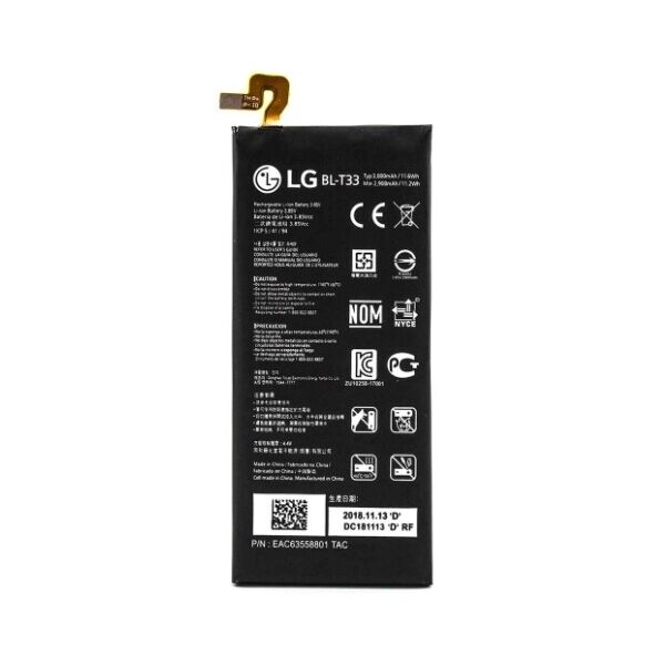 

Аккумулятор LG Q6 M700 / M703 LGM-X600L / X600K / X600S / US700 / BL-T33 (3000mAh)