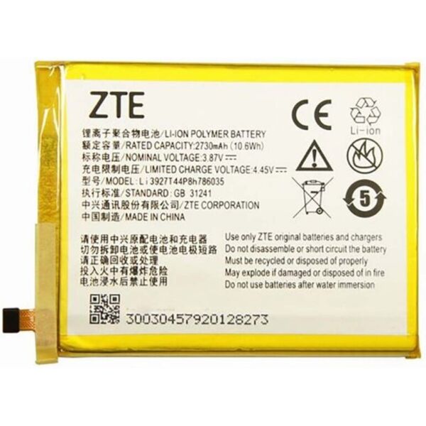 

Аккумулятор ZTE Blade V8 / LI3927T44P8H786035 (2730mAh)