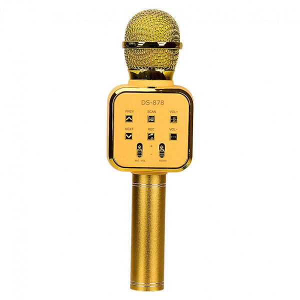 

Bluetooth-микрофон для караоке DS-878 (Золотистый)