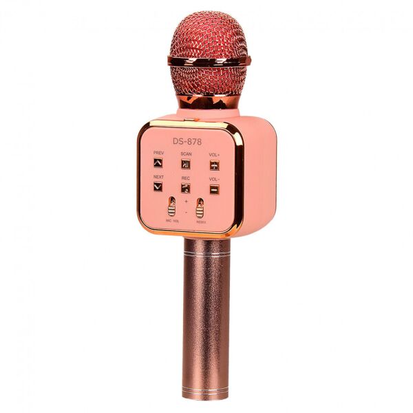 

Bluetooth-микрофон для караоке DS-878 (Розовое золото)