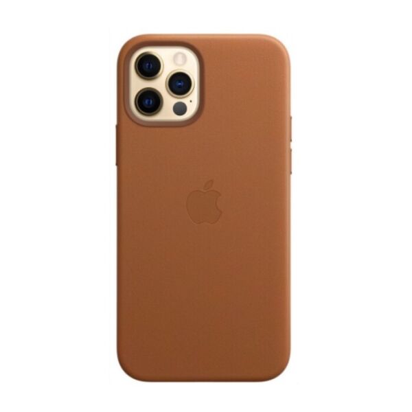 

Чехол (Leather Case) для iPhone 12 Pro Max with magsafe Brown