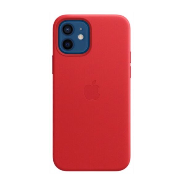 

Чехол (Leather case) для iPhone 12 / iPhone 12 Pro with magsafe Red