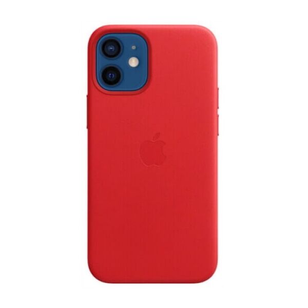 

Чехол (Leather Case) для iPhone 12 mini with magsafe Red