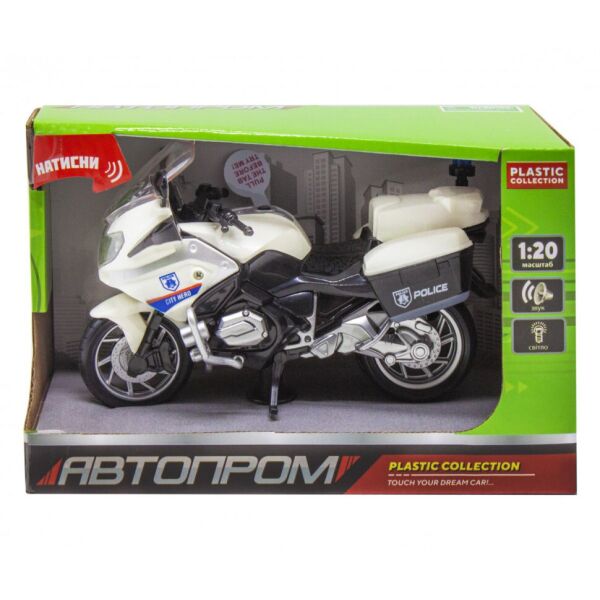

Модель мотоцикла 7962 АВТОПРОМ 1:20 (Белый)