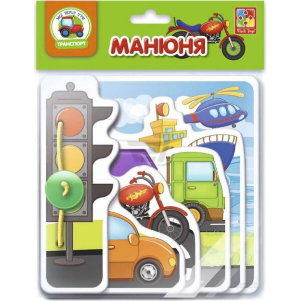 

Игра-книжечка Манюня. Транспорт VT2222-06 (укр)