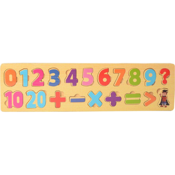 

Деревянная игрушка Рамка-вкладыш MD 2216 (Цифры-Мат. знаки)