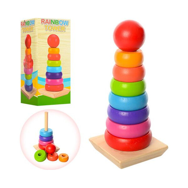 

Деревянная игрушка Пирамидка MD 1215