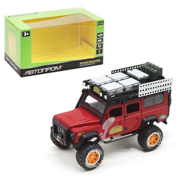 

Машинка металлическая 7680 Land Rover Defender 1:24 АВТОПРОМ (Красный)