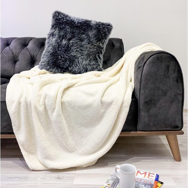 

Плед Zugo Home Welsoft 200*220 кремовый (8698485565996)
