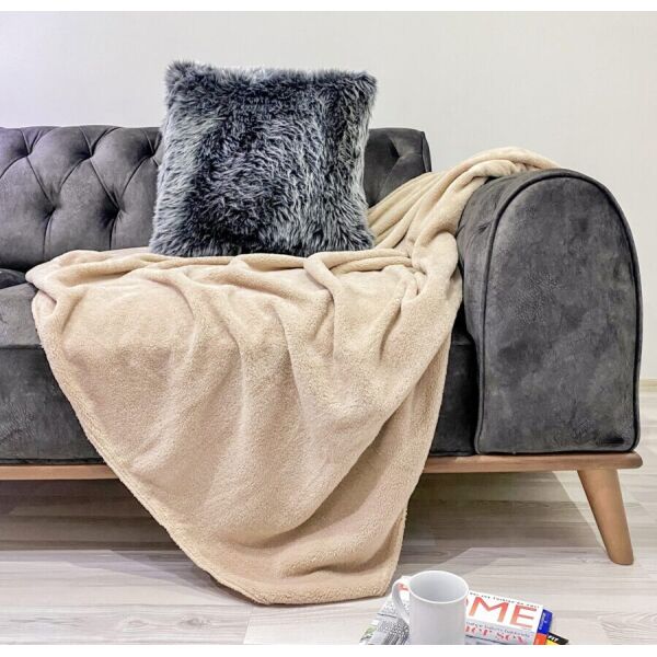 

Плед Zugo Home Welsoft 200*220 бежевый (8698485566030)