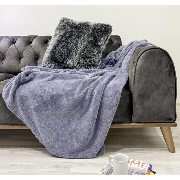 

Плед Zugo Home Welsoft 200*220 серый (8698485566115)