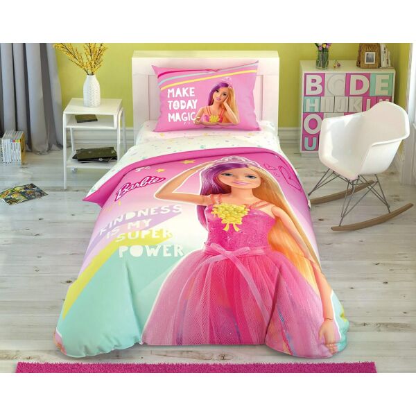 

Комплект постельного белья Tac Disney Barbie Kindnes подростковое (TAC60244704)