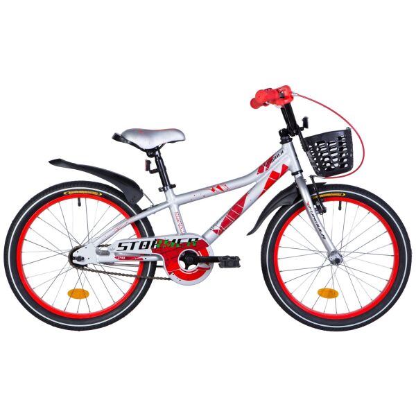 

Велосипед 20" Formula STORMER 10" серебристо-красный 2021 (OPS-FRK-20-157)