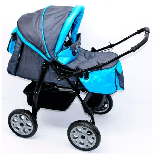 

Коляска-трансформер для детей Viki Dark grey/Blue (14520)
