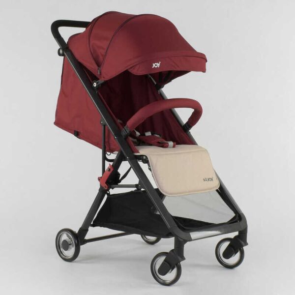 

Коляска прогулочная детская JOY Kamelia Burgundy/Beige + футкавер (86089)