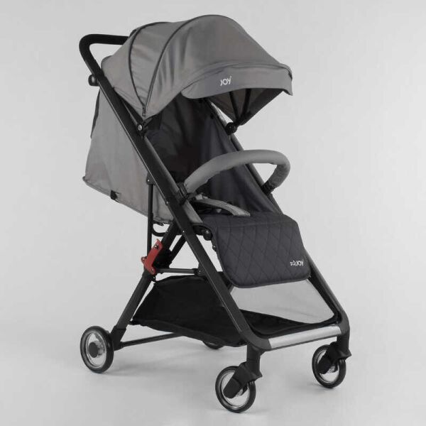 

Коляска прогулочная детская JOY Kamelia Grey/Black + футкавер (86086)
