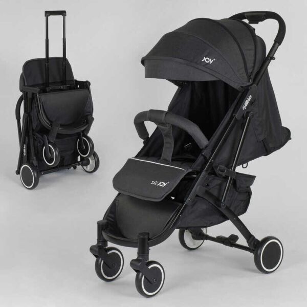 

Коляска прогулочная детская JOY Vittoria Grey linen + футкавер + телескопическая ручка (87718)