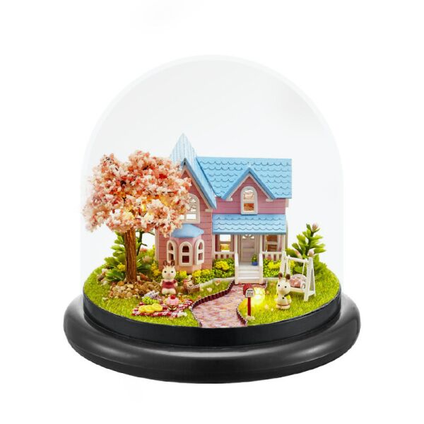 

Кукольный дом конструктор под куполом DIY Cute Room ZQW-2016 Вишнёвый Сад 3D Румбокс