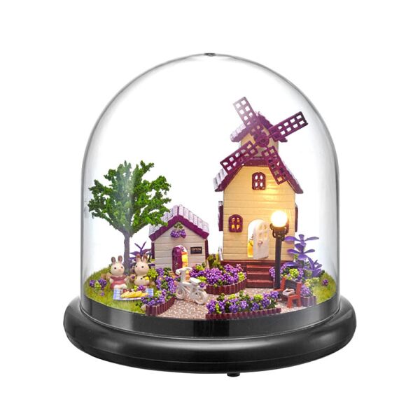 

Кукольный дом конструктор под куполом DIY Cute Room ZQW-2019 Лавандовый Прованс 3D Румбокс