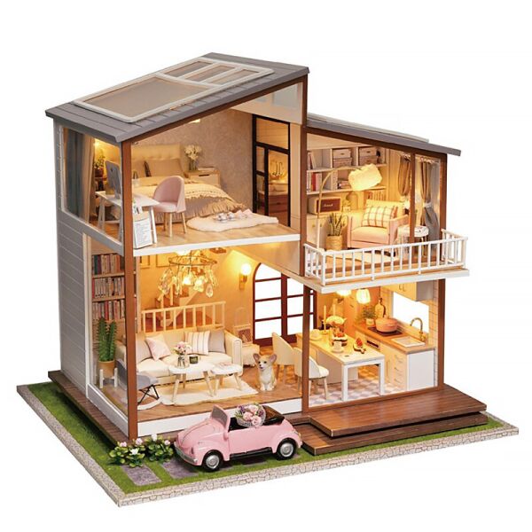 

Кукольный дом конструктор DIY Cute Room A-080-B Big House 3D Румбокс