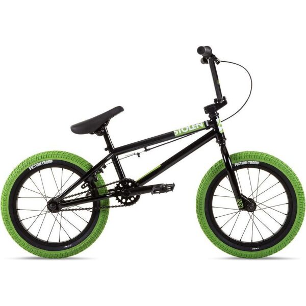 

Велосипед 16" Stolen AGENT 16.25" 2021 BLACK W/ NEON GREEN TIRES(SKD-82-32)