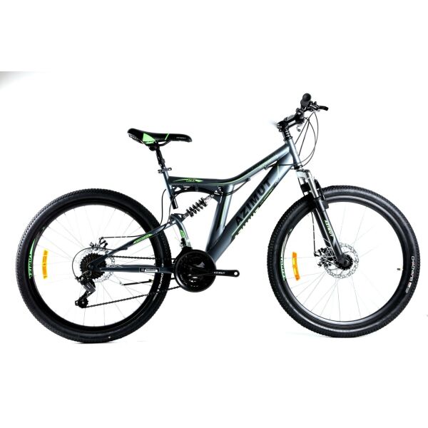 

Велосипед Azimut Blackmount 2021 26" 18" Grey / Green (Blackmount/FRD)