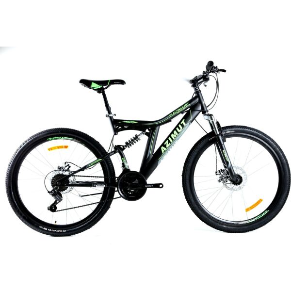 

Велосипед Azimut Blackmount 2021 26" 18" Black / Green (Blackmount/FRD)