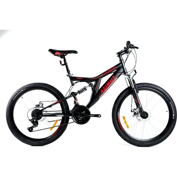 

Велосипед Azimut Blackmount 2021 Shimano 24" 16" Black / Red (Blackmount/GFRD)