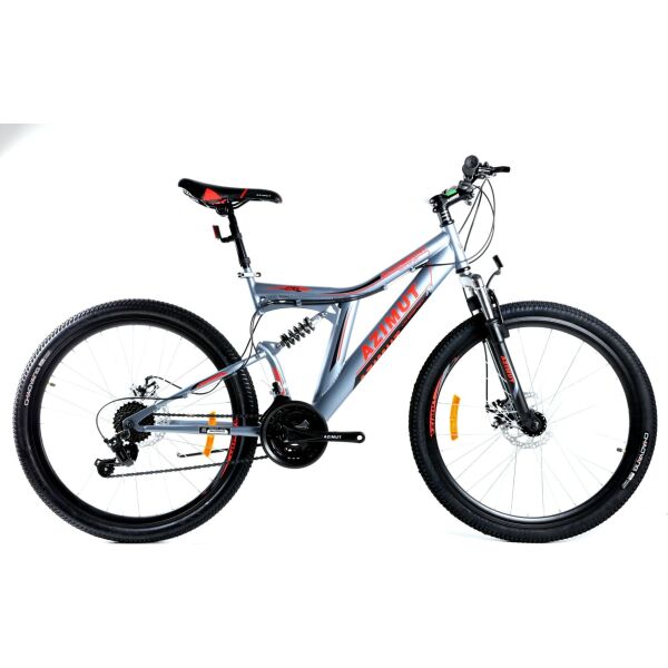 

Велосипед Azimut Blackmount 2021 Shimano 26" 18" Grey / Red (Blackmount/GFRD)