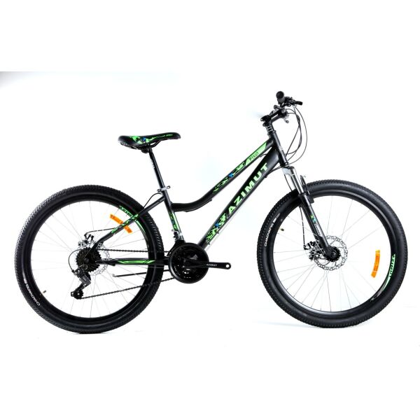 

Велосипед Azimut Pixel 2021 Shimano 26" 14" Black / Green (Pixel/GFRD)