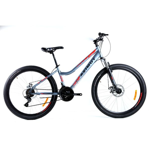 

Велосипед Azimut Pixel 2021 Shimano 26" 14" Grey / Red (Pixel/GFRD)