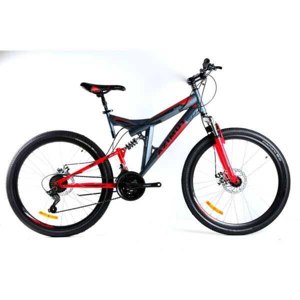 

Велосипед Azimut Power 2021 Shimano 26" 19,5" Grey / Red (Power/GFRD)