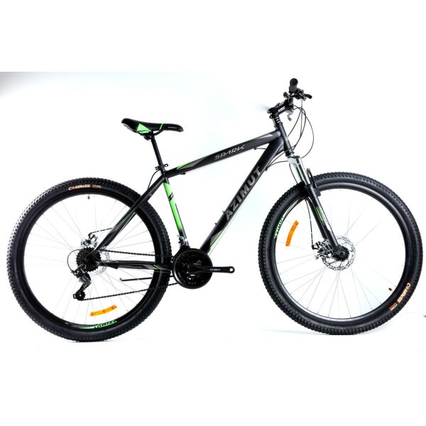 

Велосипед Azimut Spark 2021 Shimano 26" 20" Black / Green (Spark/GFRD)