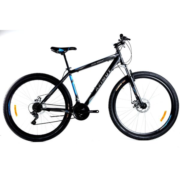 

Велосипед Azimut Spark 2021 Shimano 29" 21" Black / Blue (Spark/GFRD)