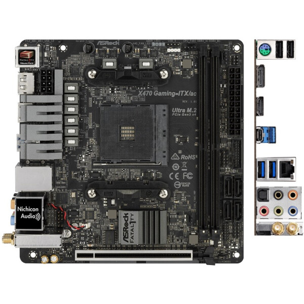 

Материнская плата ASRock Fatal1ty X470 Gaming-ITX/ac
