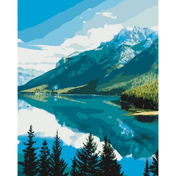 

Картины по номерам. Горная красота 40*50см KHO2266