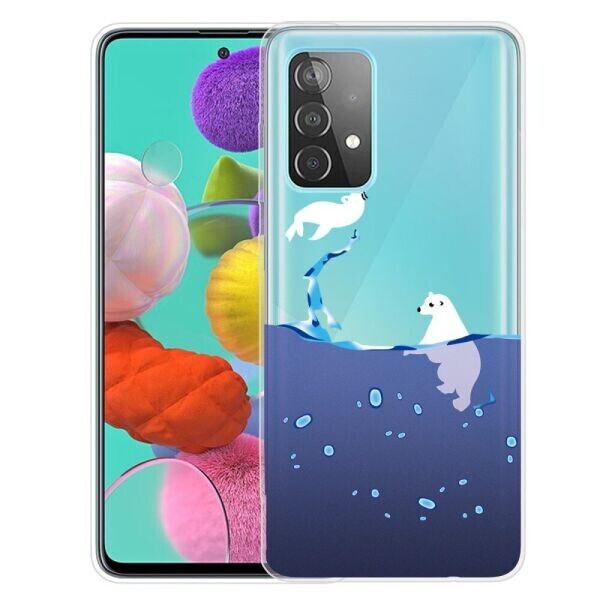 

Силиконовый (TPU) чехол Deexe Pretty Glossy для Samsung Galaxy A32 (А325) - Polar Bear