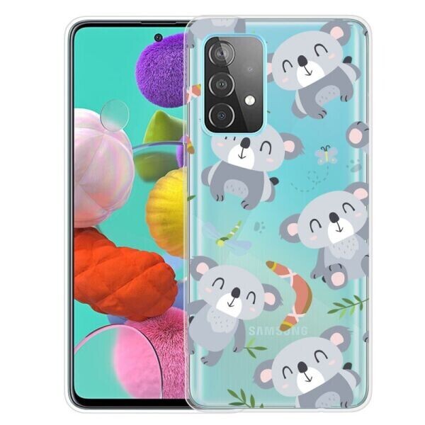 

Силиконовый (TPU) чехол Deexe Pretty Glossy для Samsung Galaxy A32 (А325) - Grey Bear