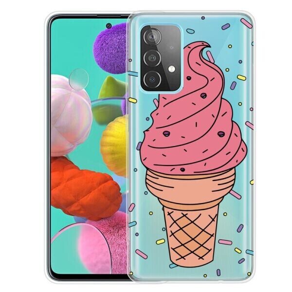 

Силиконовый (TPU) чехол Deexe Pretty Glossy для Samsung Galaxy A52 (A525) - Ice Cream