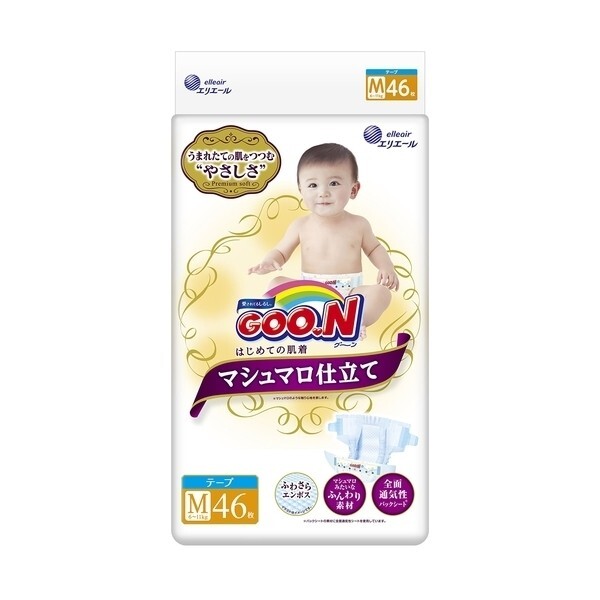 

Подгузники Goo.N Super Premium Marshmallow M (6-11 кг), 46 шт.
