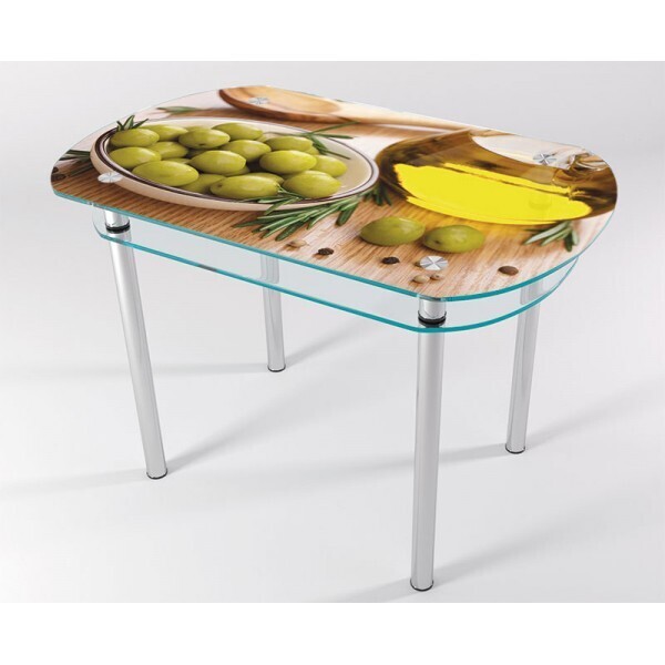

Стол стеклянный "Jam" Оливка KT-03 100х60 см