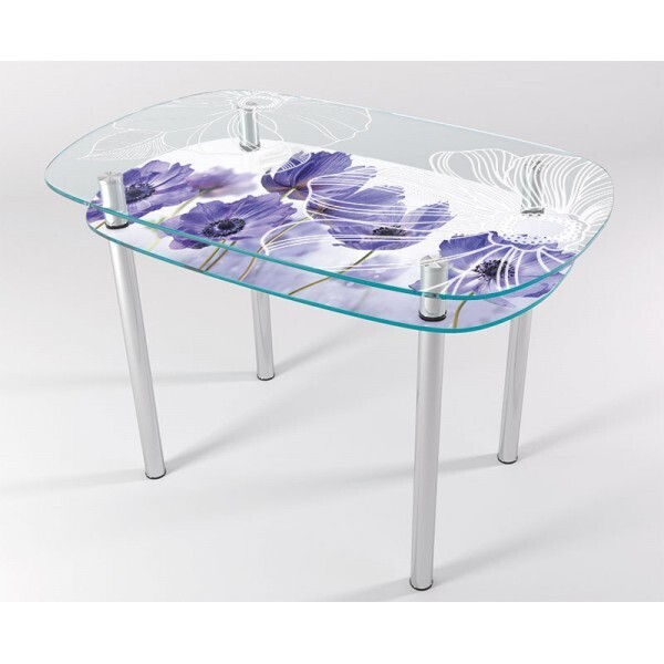 

Стол стеклянный "Jam" Маки KT-04 90х60 см