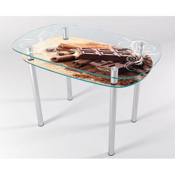 

Стол стеклянный "Jam" Шоколад KT-04 100х60 см